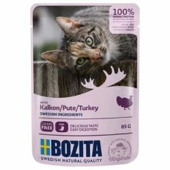 Bozita Chunks In Sauce Pouches Saver Packs 24 X 85g -Zooplus Sales Shop 89182 pla bozita turkeysauce 85g 3