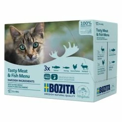 Bozita Chunks In Sauce Pouches Saver Packs 24 X 85g -Zooplus Sales Shop 89186 bozita tastymeatmenu fishmenu 3x85g 5