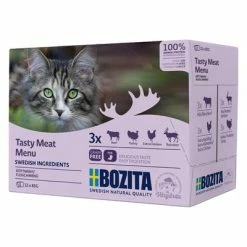 Bozita Chunks In Sauce Pouches Saver Packs 24 X 85g -Zooplus Sales Shop 90501 bozita tastymeatmenu 3x85g 6