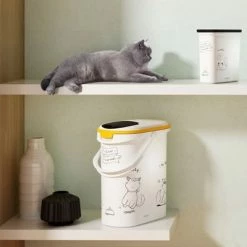 Curver Cat Silhouette Dry Cat Food Container -Zooplus Sales Shop 93097 curver trockenfutterbehaelter katze hs 09 1
