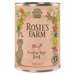 Rosie's Farm Adult Mixed Trial Packs - 6 X 400g -Zooplus Sales Shop 96198 pla rosie sfarm adult beef 400g 6