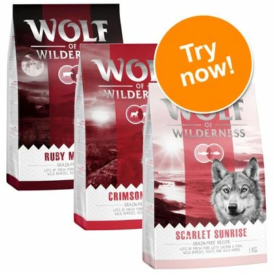 Wolf Of Wilderness Adult Classic "Red" Trial Pack 3 X 1kg 3 Wolf Of Wilderness Adult Classic "Red" Trial Pack 3 X 1kg