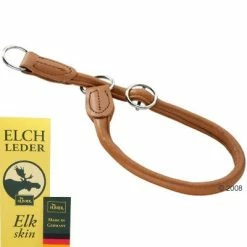 HUNTER Round & Soft Dog Collar - Cognac -Zooplus Sales Shop 98490 hunter hb round soft 2