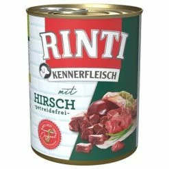 RINTI 6 X 800g 17 RINTI 6 X 800g -Zooplus Sales Shop 98832 pla bilder rinti kennerfleisch hirsch 800g hs 01 1