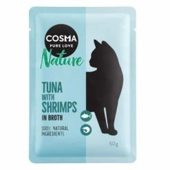 Cosma Nature Pouches Saver Pack 18 X 50g -Zooplus Sales Shop 99426 pla cosma nature tunashrimps 50g 9 8
