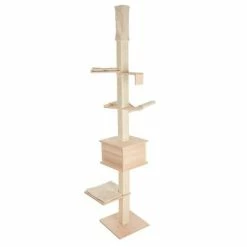 Natural Paradise Ceiling Cat Tree - Orchid -Zooplus Sales Shop 99496 pla np quadra deckenspanner fg 5250 9