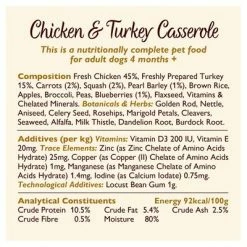 Lily's Kitchen Chicken & Turkey Casserole -Zooplus Sales Shop casserole info 4