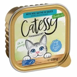Catessy Trays Mixed Packs Mega Saver Pack 64 X 100g -Zooplus Sales Shop catessy chunks saitheinsauce 100g 1000x1000 8