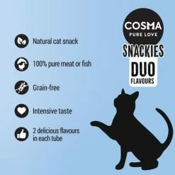 Cosma Snackies DUO 2 In 1 – Saver Pack -Zooplus Sales Shop cosma snackies duo benefitboards 1000x1000 en 3