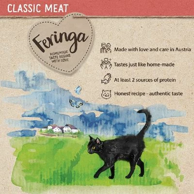 24 X 400g Feringa Classic Meat Menu Wet Cat Food - Special Price!* 7 24 X 400g Feringa Classic Meat Menu Wet Cat Food - Special Price!* - Image 5