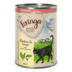 24 X 400g Feringa Classic Meat Menu Wet Cat Food - Special Price!* 17 24 X 400g Feringa Classic Meat Menu Wet Cat Food - Special Price!* -Zooplus Sales Shop feringa classicmeat adult chickentrout 400g 1000x1000 1 2