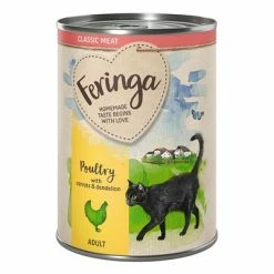 24 X 400g Feringa Classic Meat Menu Wet Cat Food - Special Price!* 12 24 X 400g Feringa Classic Meat Menu Wet Cat Food - Special Price!* -Zooplus Sales Shop feringa classicmeat adult poultry 400g 1000x1000 3 2