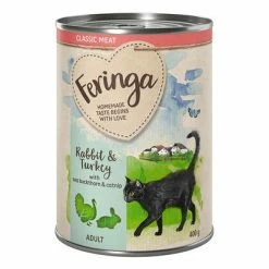 24 X 400g Feringa Classic Meat Menu Wet Cat Food - Special Price!* 15 24 X 400g Feringa Classic Meat Menu Wet Cat Food - Special Price!* -Zooplus Sales Shop feringa classicmeat adult rabbitturkey 400g 1000x1000 1 2