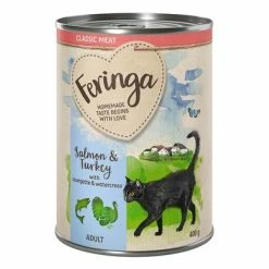 24 X 400g Feringa Classic Meat Menu Wet Cat Food - Special Price!* 16 24 X 400g Feringa Classic Meat Menu Wet Cat Food - Special Price!* -Zooplus Sales Shop feringa classicmeat adult salmonturkey 400g 1000x1000 7 2