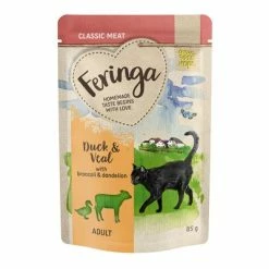 Feringa Classic Meat Menu Pouches 12 X 85g -Zooplus Sales Shop feringa classicmeat duckveal 85g 1000x1000 0
