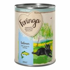 Feringa Single Meat Menu 6 X 410g -Zooplus Sales Shop feringa singlemeat adult salmon 410g 1000x1000 8
