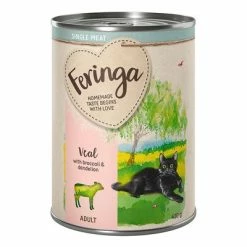 Feringa Single Meat Menu 6 X 410g -Zooplus Sales Shop feringa singlemeat adult veal 410g 1000x1000 7
