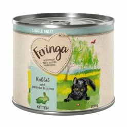 Feringa Single Meat Kitten Saver Pack 12 X 200g -Zooplus Sales Shop feringa singlemeat kitten rabbit 200g 1000x1000 5