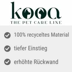 Kooa Cat Litter Tray - 100% Recycled Plastic -Zooplus Sales Shop kooa schalentoilette aus 100 recyceltem plastikm ll usps 4