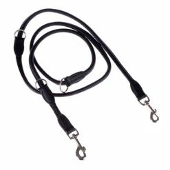 HUNTER Round & Soft Dog Lead - Black -Zooplus Sales Shop lederleinen 16 5