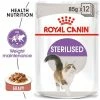 Royal Canin Sterilised In Gravy -Zooplus Sales Shop rc fhn wet sterilisedgravy mv eretailkit 3