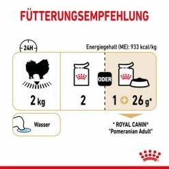 Royal Canin Pomeranian Adult Mousse -Zooplus Sales Shop rc spt wet pomad cv 5 de de 6