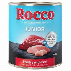 Rocco Junior 6 X 800g -Zooplus Sales Shop rocco junior poultrybeef 800g 1000x1000 9