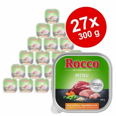 Rocco Menu Trays Saver Pack 27 X 300g 3 Rocco Menu Trays Saver Pack 27 X 300g