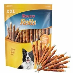 Rocco Rolls Chew Sticks - XXL Pack -Zooplus Sales Shop rocco rolls xxl chicken 1000x1000 snacks 3