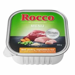 Rocco Menu Trays 9 X 300g -Zooplus Sales Shop rocco schalen menue gefluegel side 1000x1000 3
