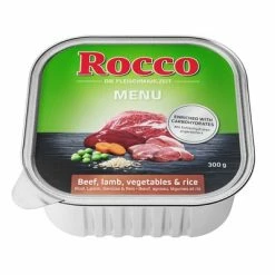 Rocco Menu Trays 9 X 300g -Zooplus Sales Shop rocco schalen menue lamm side 1000x1000 4