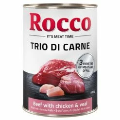 Rocco Classic Trio Di Carne Saver Pack 24 X 400g -Zooplus Sales Shop rocco triodicarne beefchickenveal 400g 1000x1000 1