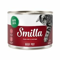 Smilla Tender Beef Saver Pack 24 X 200g -Zooplus Sales Shop smilla beefpot duck 200g 1000x1000 1