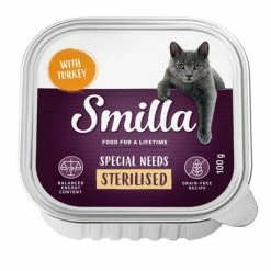 Smilla Adult Sterilised Trays Saver Pack 24 X 100g -Zooplus Sales Shop smilla specialneeds sterilised turkey 100g 1000x1000 5