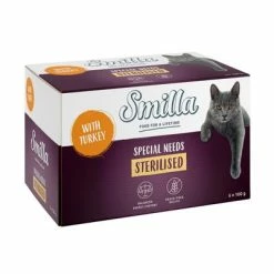 Smilla Adult Sterilised Trays Saver Pack 24 X 100g -Zooplus Sales Shop smilla specialneeds sterilised turkey 6x100g 1000x1000 3