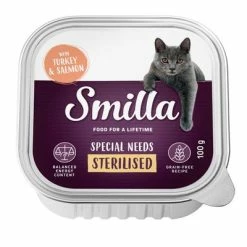 Smilla Adult Sterilised Trays Saver Pack 24 X 100g -Zooplus Sales Shop smilla specialneeds sterilised turkeysalmon 100g 1000x1000 0