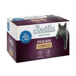 Smilla Adult Sterilised Trays Saver Pack 24 X 100g -Zooplus Sales Shop smilla specialneeds sterilised turkeytrout 6x100g 1000x1000 8