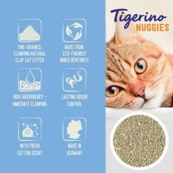 Tigerino Nuggies (Ultra) Cat Litter – Fresh Cotton -Zooplus Sales Shop tigerino boards benefits nuggies freshcotton en 1000x1000 1