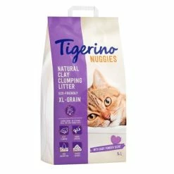 Tigerino Nuggies (Classic) / XL Grain Cat Litter – Babypowder Scented