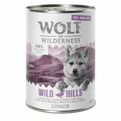 Wolf Of Wilderness Junior "Free-Range" 6 X 400g
