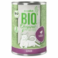 Zooplus Bio Organic Senior Saver Pack 24 X 400g -Zooplus Sales Shop zooplus bio cat senior turkey 400g 1000x1000 2